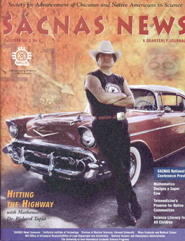 SACNAS cover: Tapia Hits the Highway